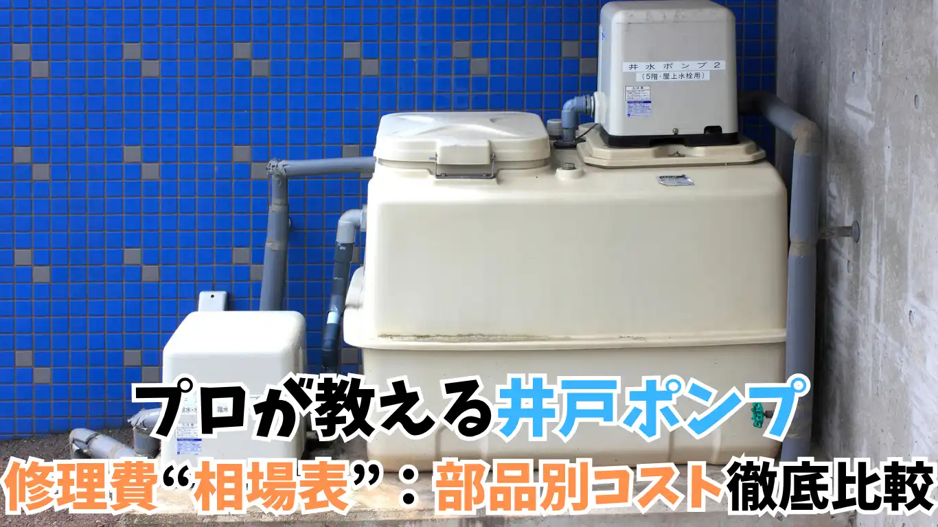 ロが教える井戸ポンプ修理費“相場表”：部品別コスト徹底比較
